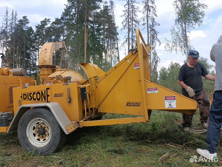 Аренда дробилки веток. Измельчитель деревьев