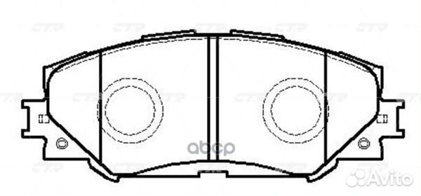 Колодки тормозные дисковые передние GK1062 CTR