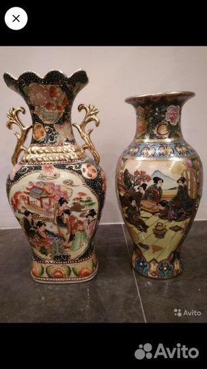 Вазы фарфор, Китай, 25,27 и 30см