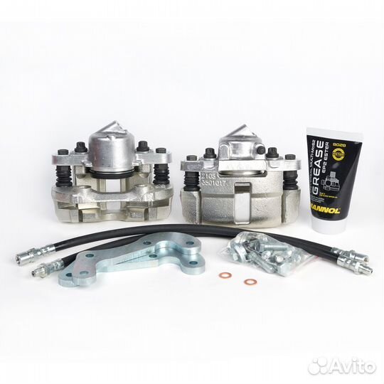 Комплект суппортов 2108 под Ниву тормозные диски H