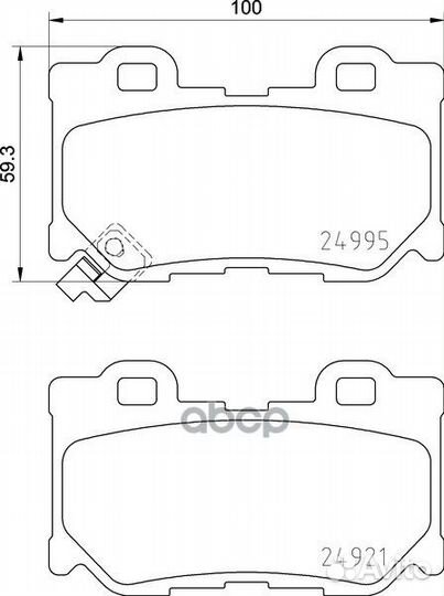 Колодки тормозные дисковые зад (PF-2557) NP