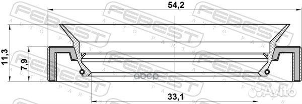 Сальник привода Febest 1863 91206P0Z005