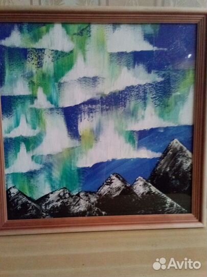 Картина Северное сияние акрил