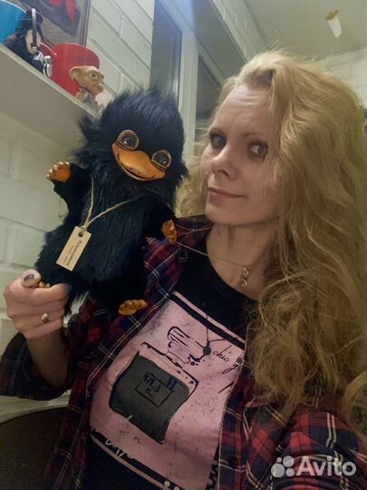 Игрушка Нюхль (Нюхлер) в смешанной технике