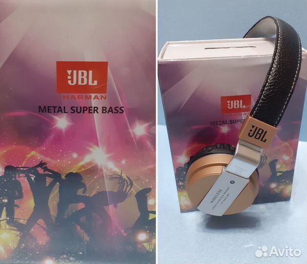 Наушники JBL Беспроводные Metal Super Bass Радио