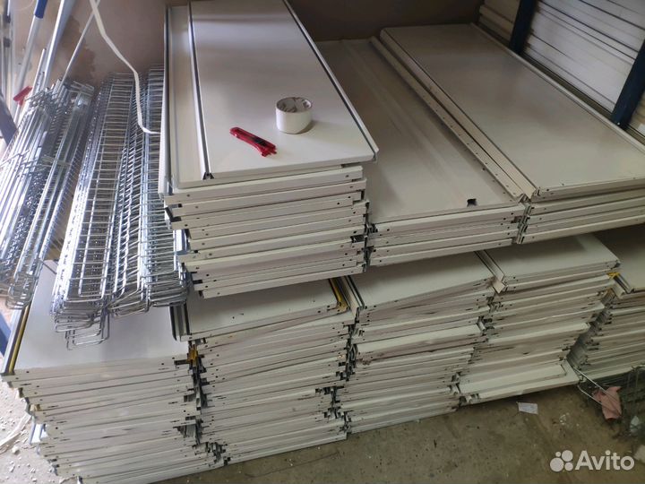 Стеллажи металлические торговые перфорация полками