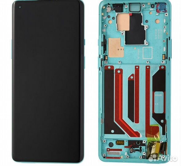 Дисплей для OnePlus 8 Pro в рамке тачскрин голубой
