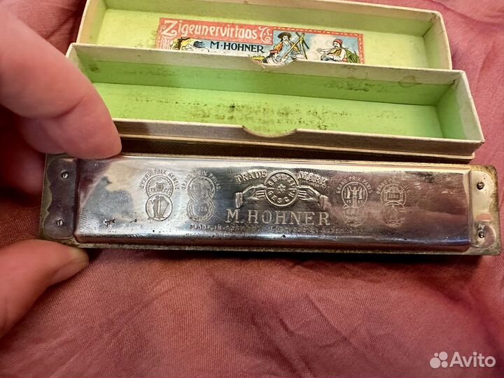 Старинная Губная гармошка 1937 M. hohner