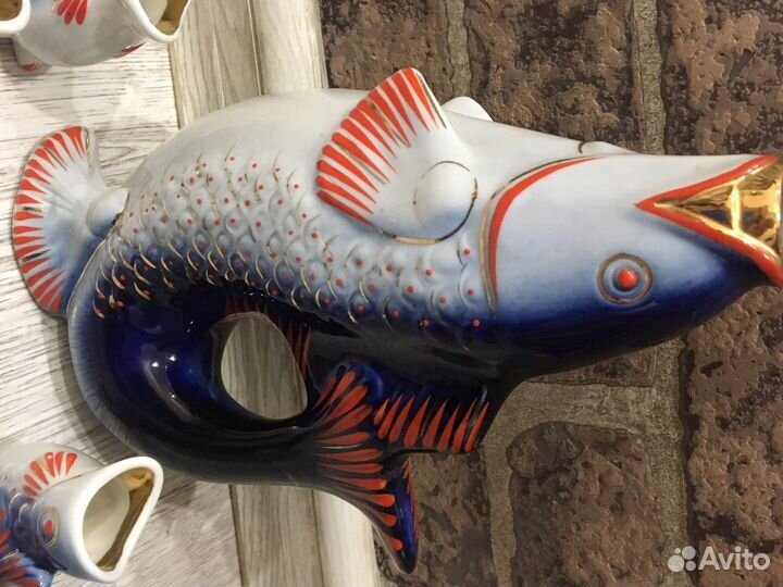 Фарфоровые статуэтки СССР «рыбка»
