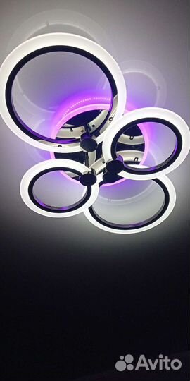 Люстра потолочная светодиодная с пультом