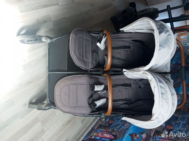 Прогулочная коляска для двойни бу