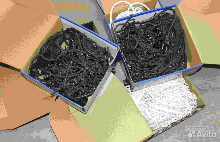 Гирлянда уличная 25м