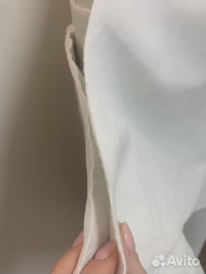 Мебельная ткань велюр молочного цвета