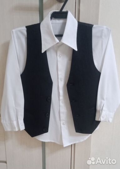 Рубашка с жилеткой