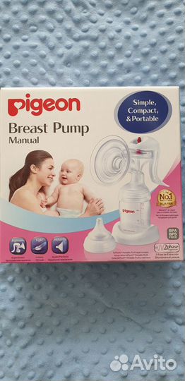 Молокоотсос ручной Pigeon Новый +подарки для мам