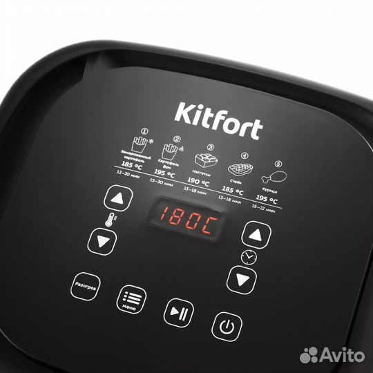 Аэрогриль Kitfort KT-2215, 1500 Вт, черный