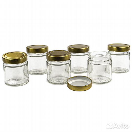 6 шт. Баночка для свечей 200 мл. (D66, прозрачная)