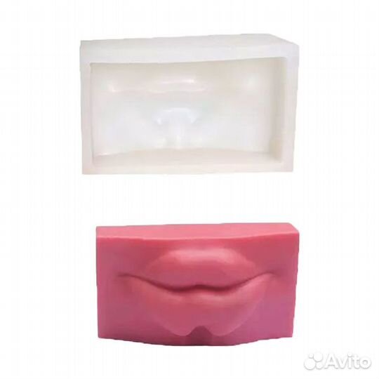 Силиконовая форма для свечей и мыла Губы №10