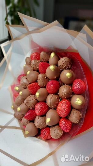 Букет из клубники в шоколаде