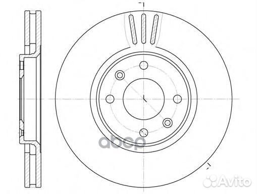 6604.10 диск тормозной передний Citroen C5, Pe
