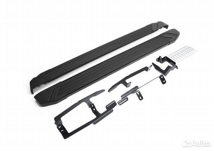 Пороги Подножки Honda Cr-V 2017- Black