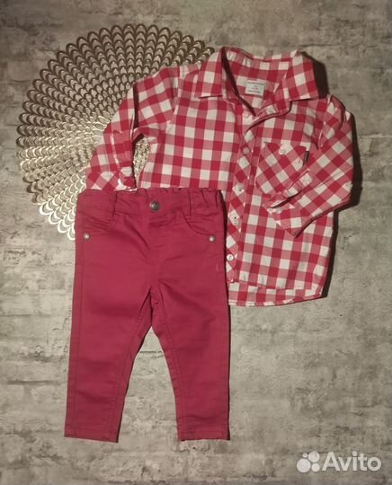 Фирменные вещи на девочку пакетом на рост 74