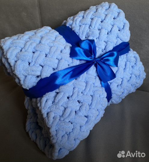 Вязанный плед детский