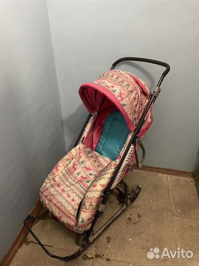 Детские санки коляска