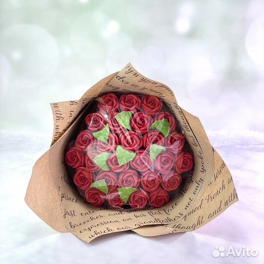 Букет из красных шоколадных роз (27 шт)