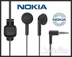 Наушники с микрофоном Nokia 2.5мм (тонкий джек)