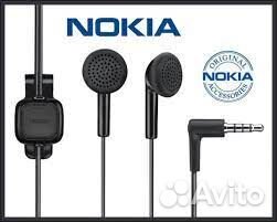 Наушники с микрофоном Nokia 2.5мм (тонкий джек)