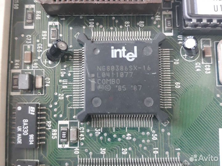 Материнская плата на процессоре intel ng80386sx-16