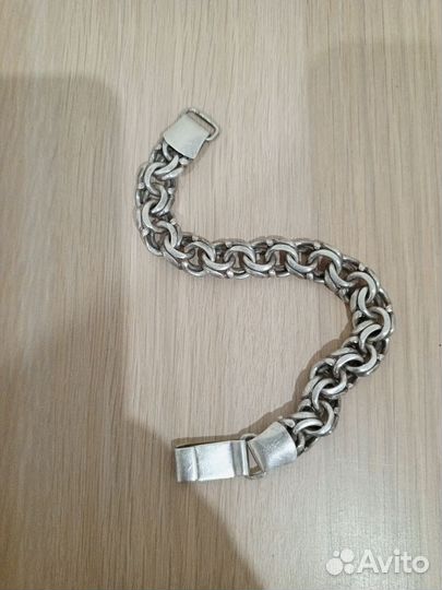 Серебряный браслет мужской