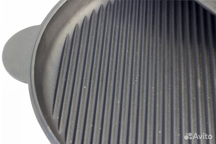 Сковорода гриль чугунная 280 мм/40 мм