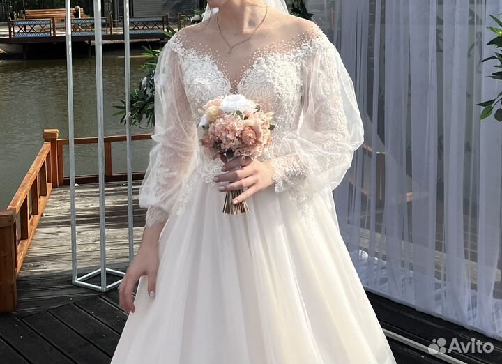 Свадебное платье 48р