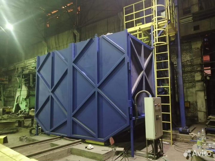 Дробеметная установка с вращающимся столом