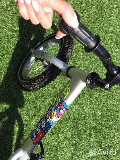 Беговел Horst 95, серебристый