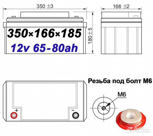 Аккумулятор csb 12v 65ah