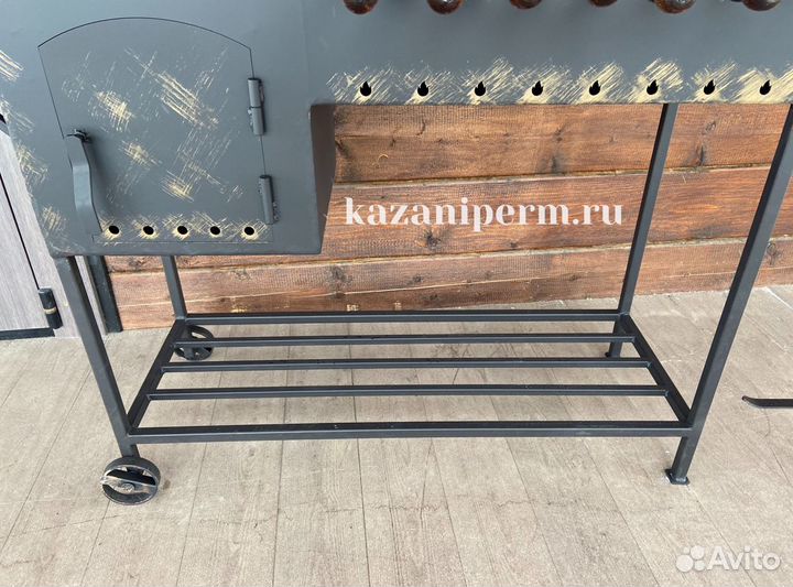 Мангал гриль с печкой под казан Elbrus