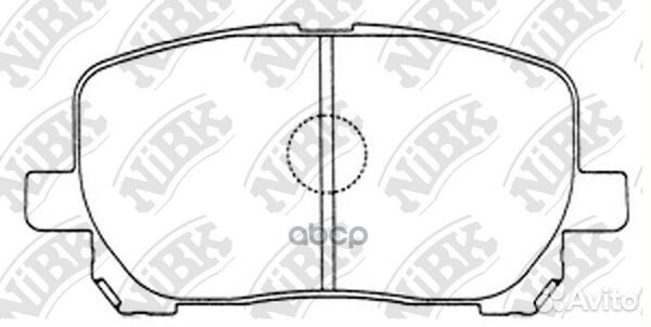Колодки тормозные дисковые PN1470 NiBK
