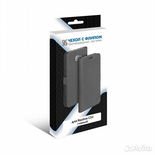Чехол с флипом для Realme C53/C51 DF (black)