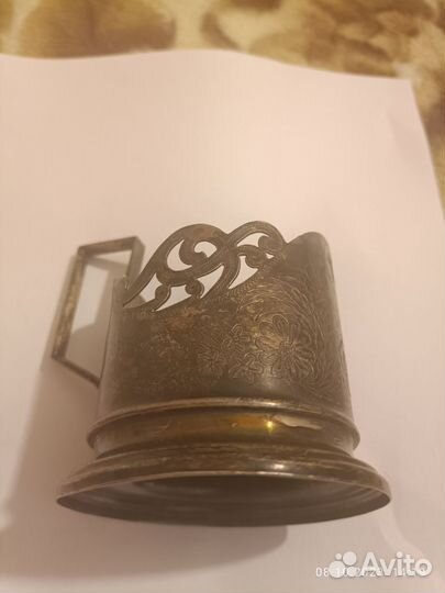 Подстаканник серебряный мюф 875 проба