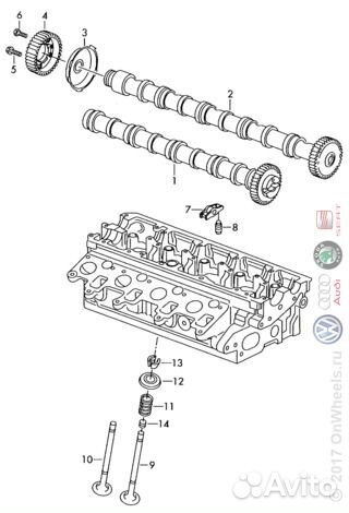 Ступица шестерни распредвала на шкоду суперб