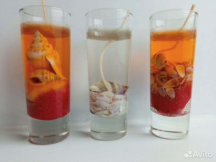 Новый набор гелевых свечей hand made