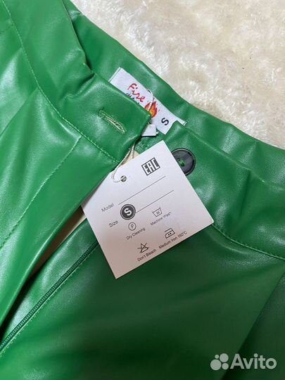 Шорты экокожа