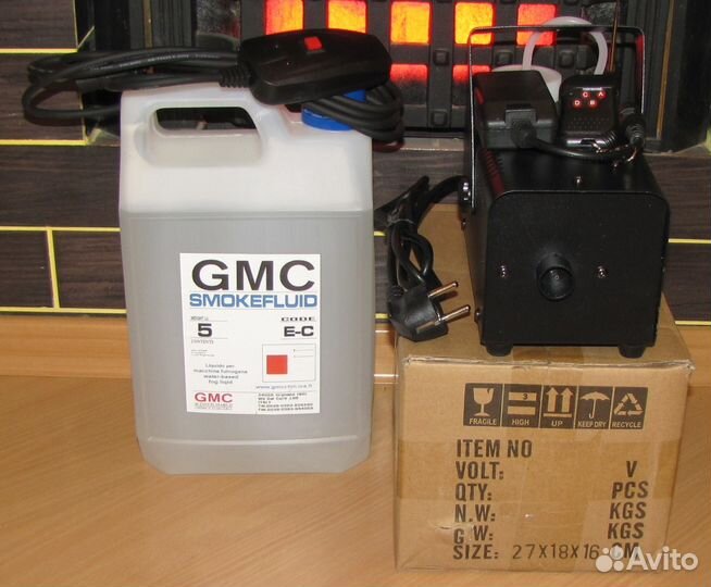 Дым машина 500W пульт Д/У Канистра дыма 5л New