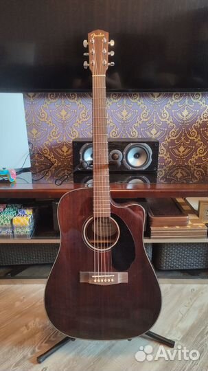 Акустическая гитара Fender cd 60sce all-mah