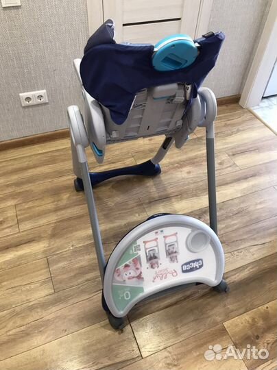 Стульчик для кормления chicco polly 2 start shark