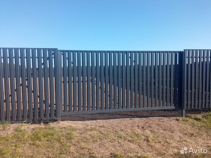 Откатные ворота под ключ с установкой