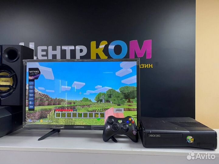 Прошитый xbox360 Slim 500Gb + 80 крутых игр